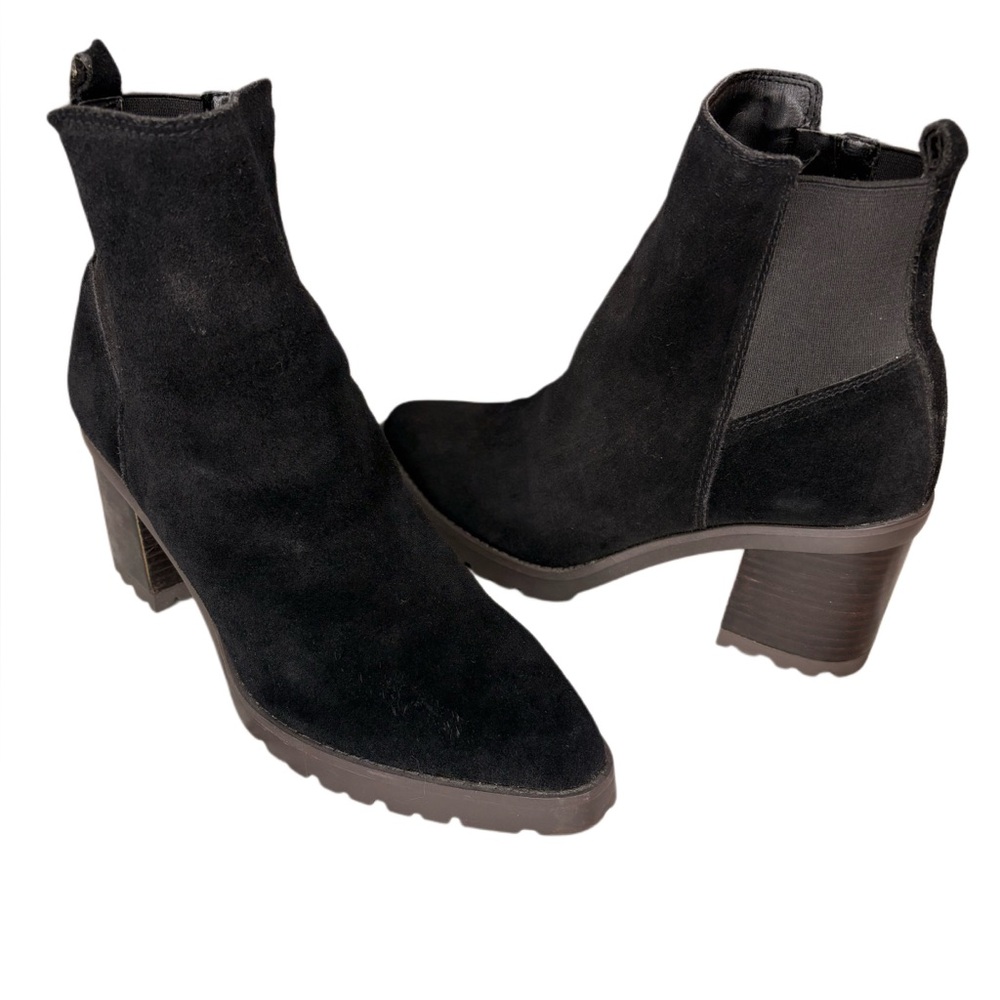 Franco Sarto Black Heeled Boots
